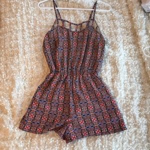 Tribal print romper